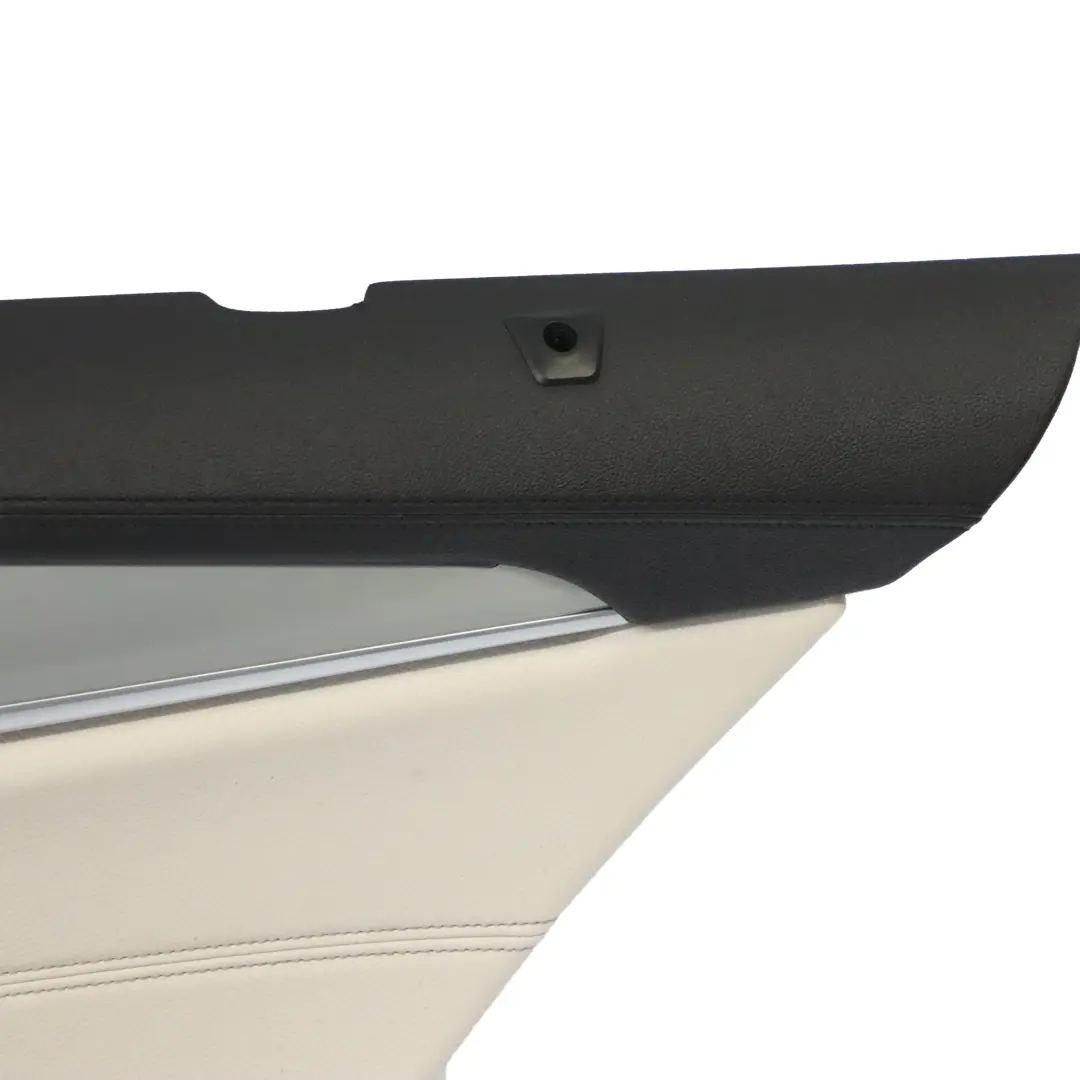 Door Card BMW G30 G31 Rear Right O/S Door Lining Trim Leather White 7477134