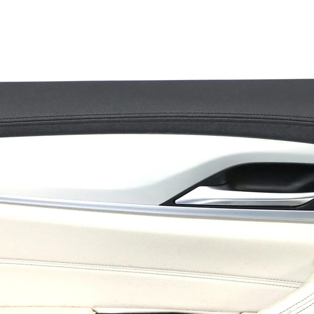 Door Card BMW G30 G31 Front Left N/S Door Lining Trim Leather White 7478331