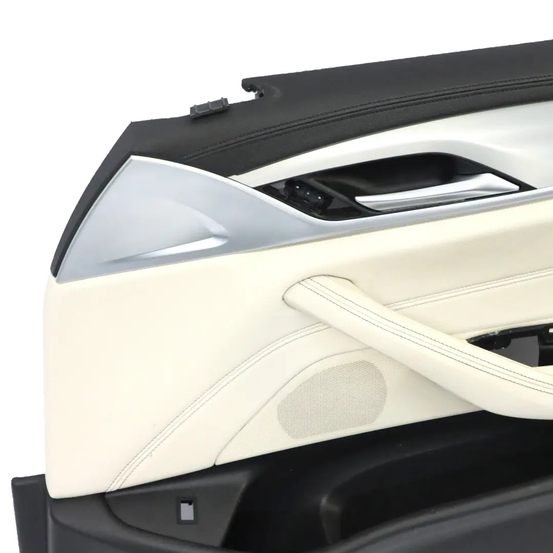 Door Card BMW G30 G31 Front Right O/S Door Lining HiFi Trim Leather White