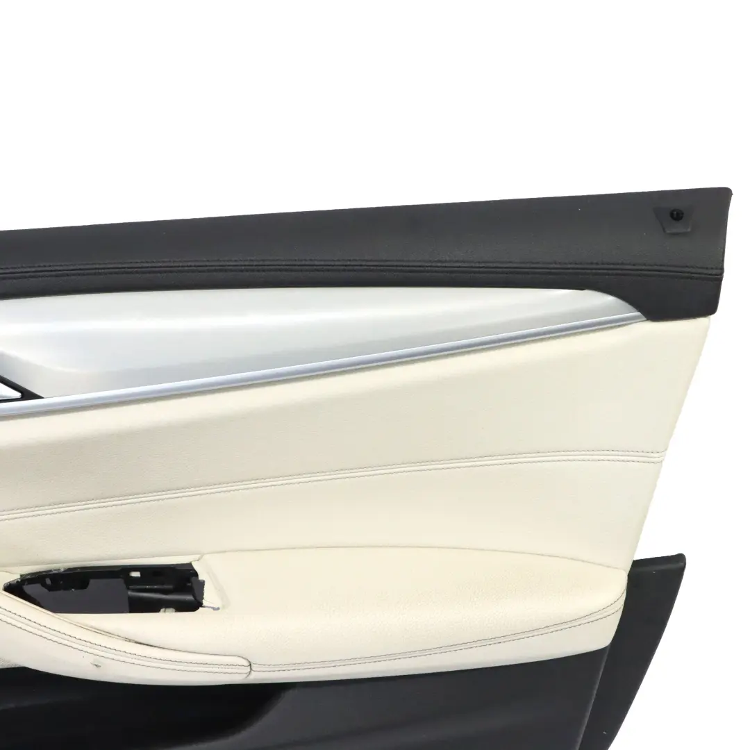 Door Card BMW G30 G31 Front Right O/S Door Lining Trim Leather White 7478332