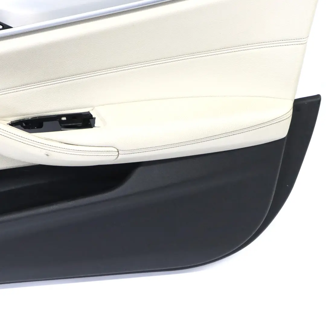 Door Card BMW G30 G31 Front Right O/S Door Lining Trim Leather White 7478332