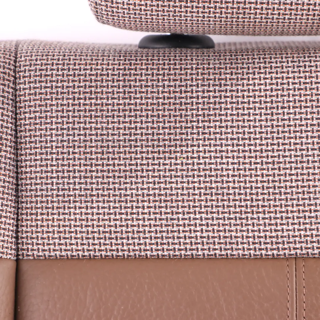 BMW i3 I01 LCI Backrest Rear Seat Right O/S Cover Panel Wool Cloth Leather Brown