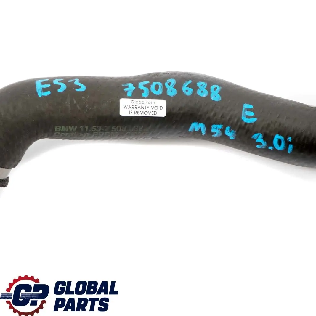 BMW X5 E53 3.0i M54 Tubo flexible De agua 7508688