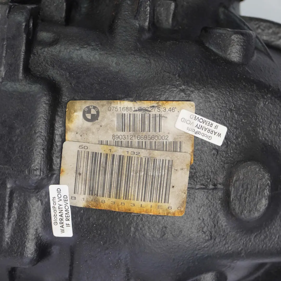 BMW E60 530i M54 Diferencial trasero 3,46 Ratio 7516881 GARANTIA