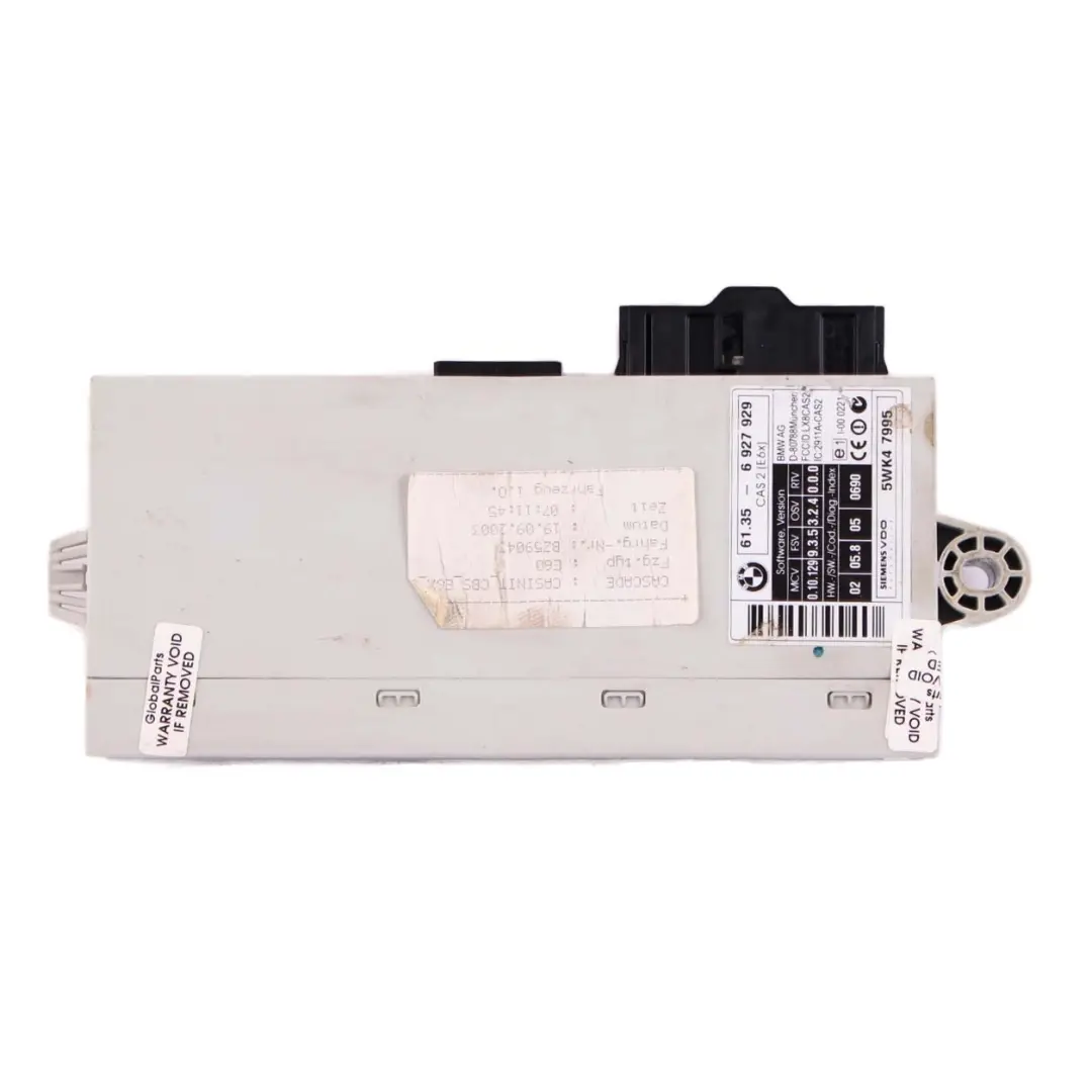 BMW E60 525i M54 192HP ECU Kit Engine Control Unit DME 7527072 CAS2 Key Manual