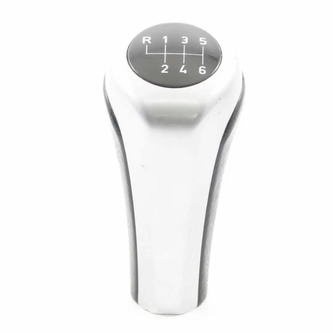 BMW E87 E90 Gear Stick Shift Knob Plastic Silver 6-Speed 7529088