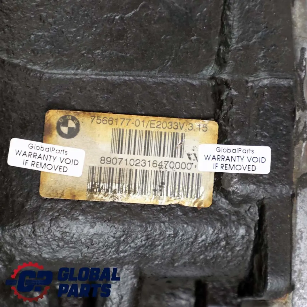 BMW E90 E91 Diferencial trasero 3,15 Ratio 7529099 7591022 7566177 GARANTÍA