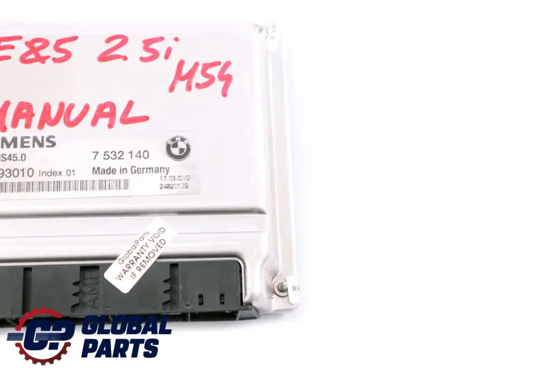 BMW X3 E83 Z4 E85 2.2i 2.5i 3.0i Engine M54 ECU DME Control Unit 7532140 Manual