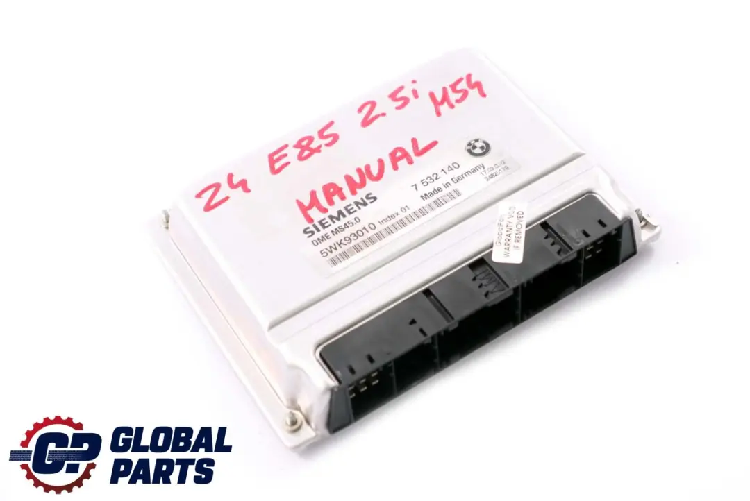 BMW X3 E83 Z4 E85 2.2i 2.5i 3.0i Engine M54 ECU DME Control Unit 7532140 Manual