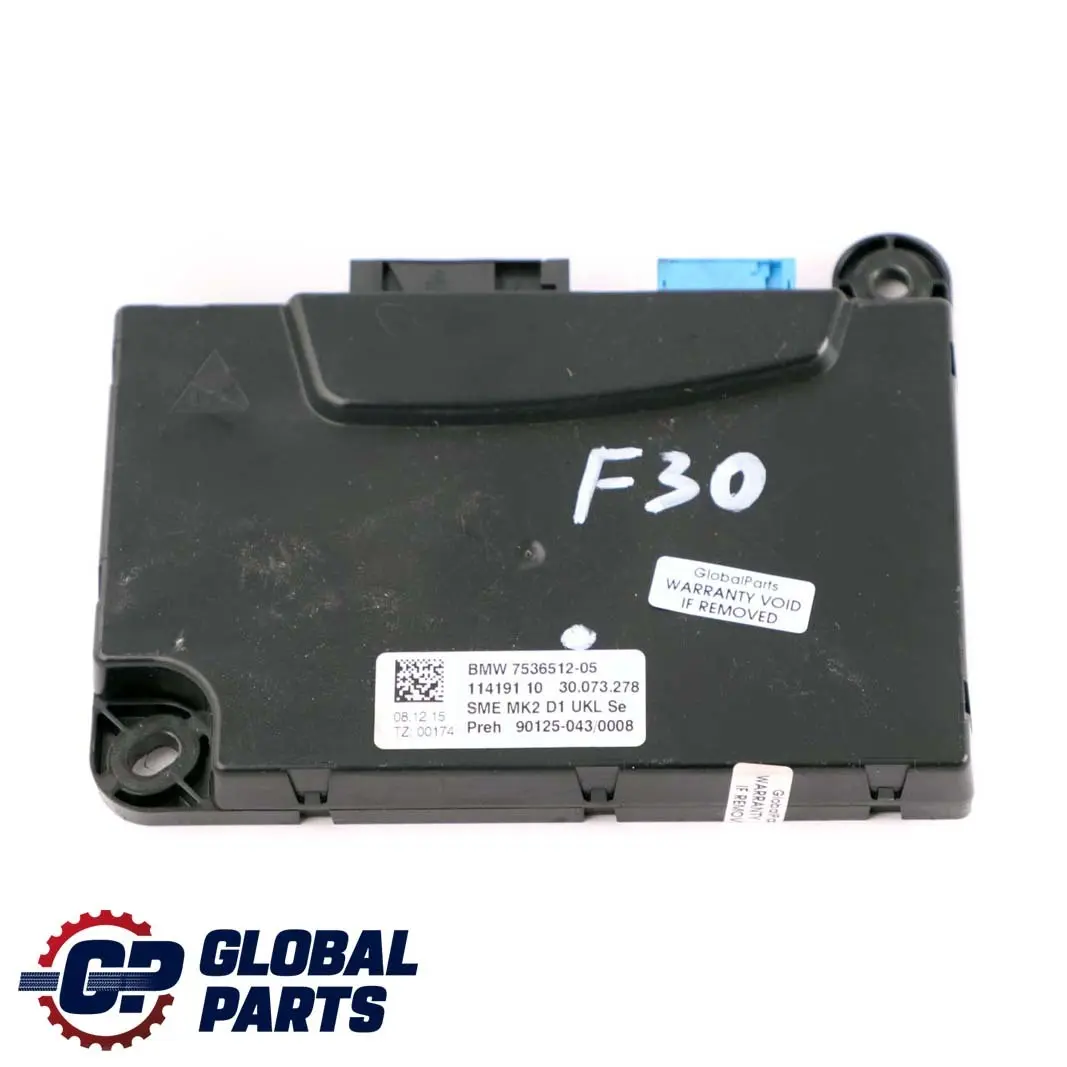 BMW F30 LCI F45 Mini F60 High Voltage Battery Controller SME Module ECU 7536512