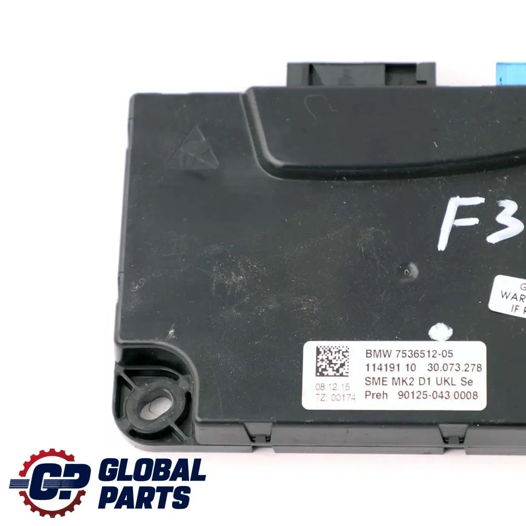 BMW F30 LCI F45 Mini F60 High Voltage Battery Controller SME Module ECU 7536512