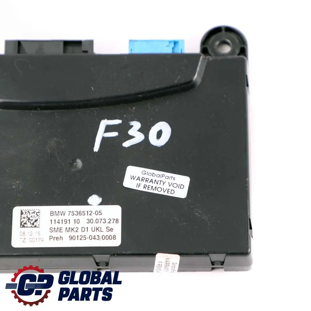 BMW F30 LCI F45 Mini F60 High Voltage Battery Controller SME Module ECU 7536512