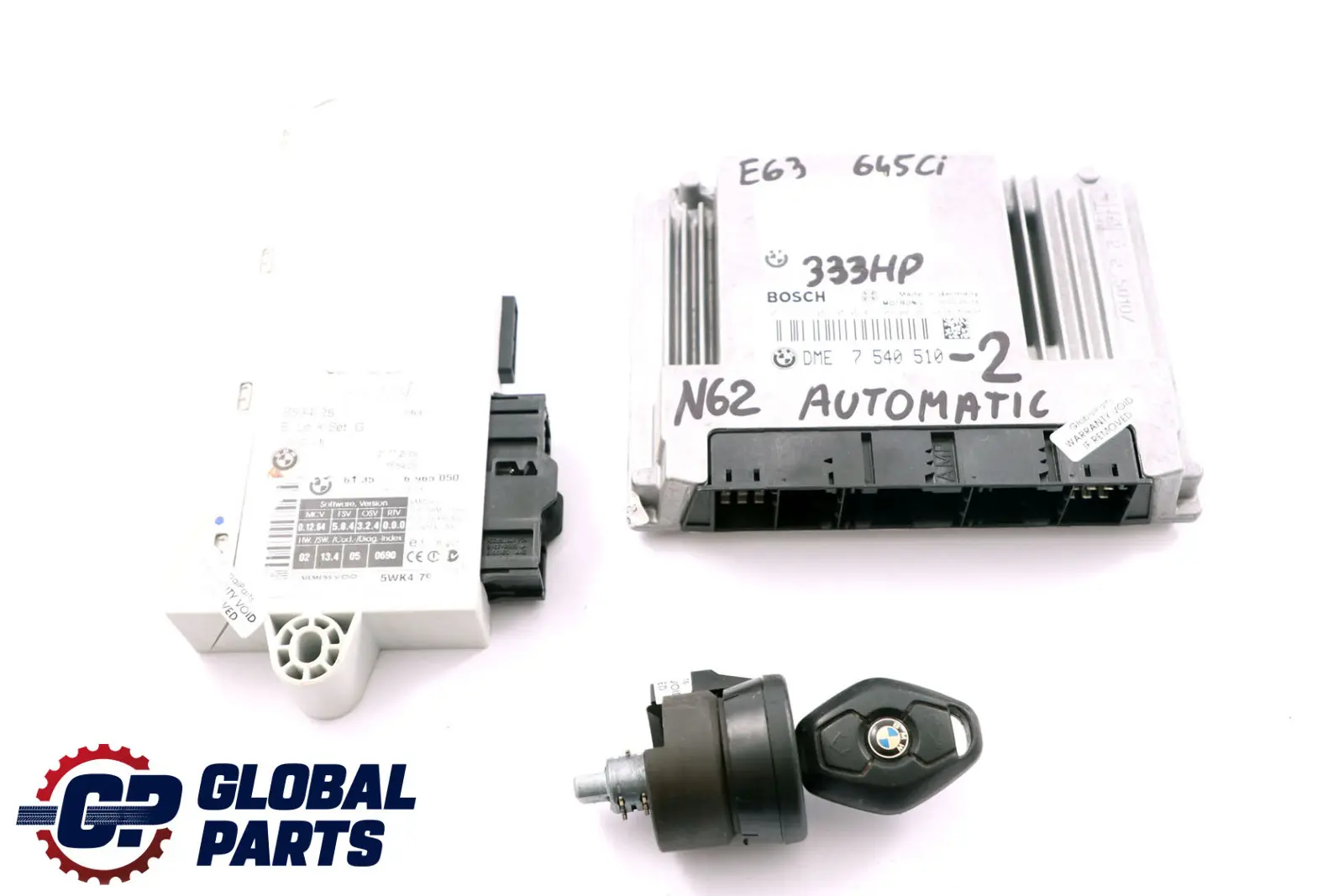 BMW 5 6 Series E60 E63 545i 645Ci N62 Engine ECU KIT DME 7540510 + CAS2 + Key