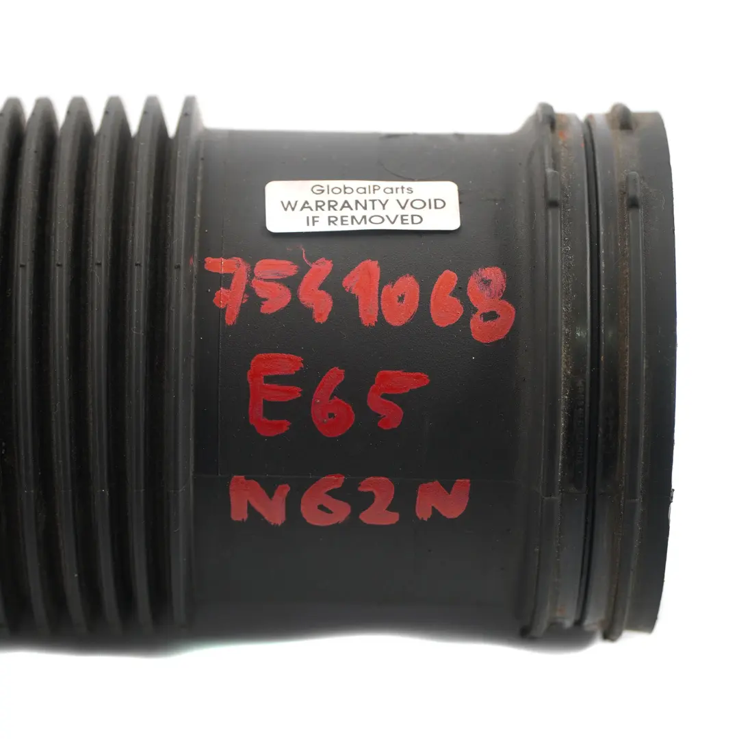 BMW E65 750i N62N Conducto De Aire Tubo Manguera Goma Bota 7541068