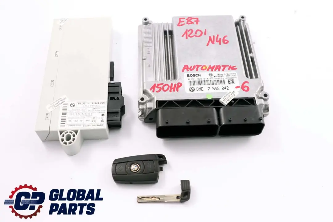 BMW 1 3 er E87 E90 E91 120i 320i N46 ECU Steuergerät DME 7545042 CAS2 Automatik