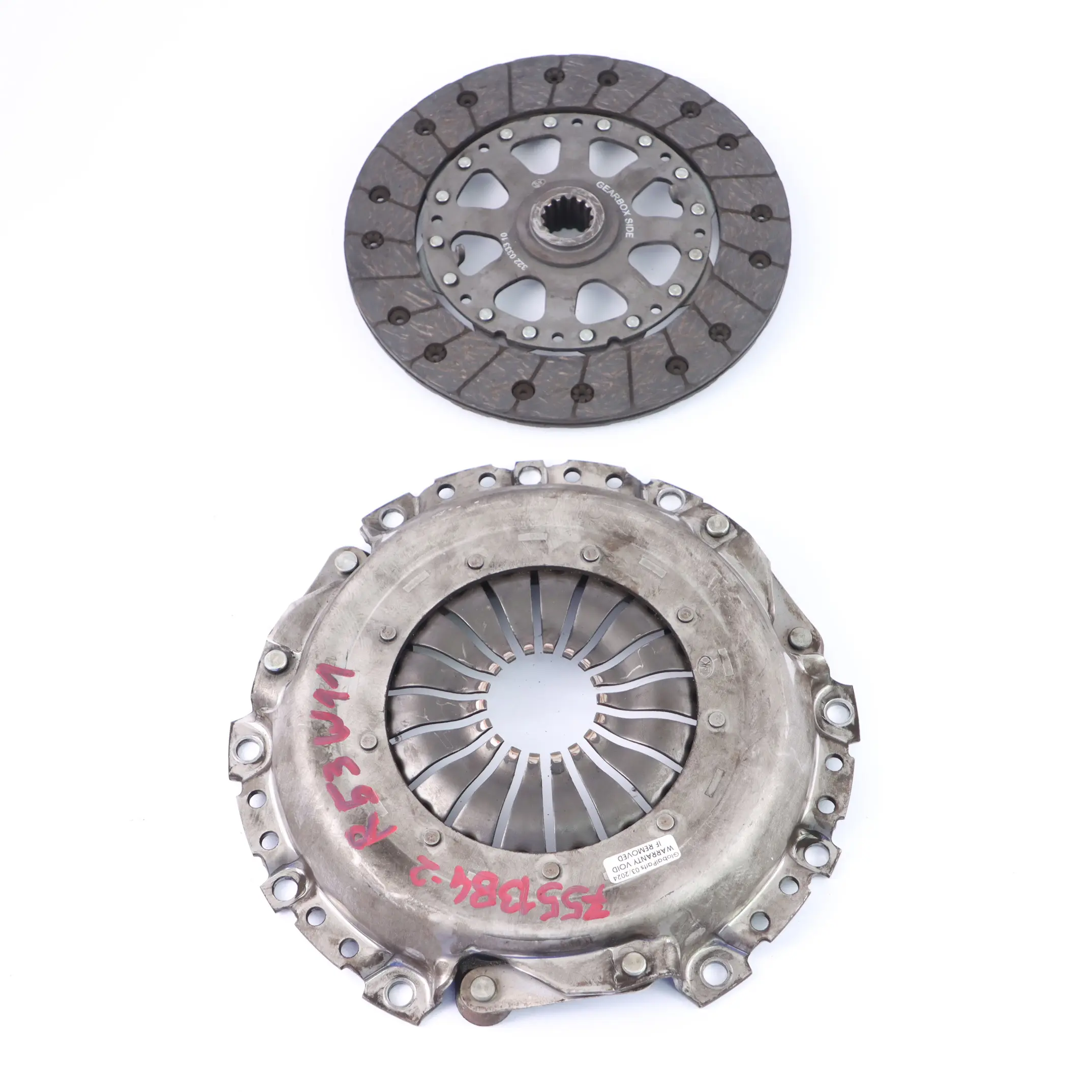 Mini Cooper S R53 Petrol W11 Clutch Disc Pressure Plate Kit D=215mm 7551384