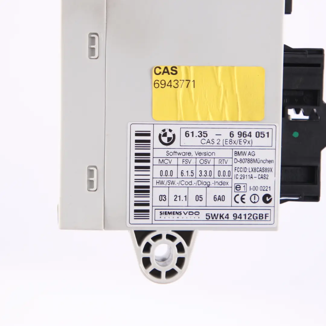 BMW E87 E90 120i 320i N46 ECU Engine Control Kit DME 7552176 CAS2 Key Manual