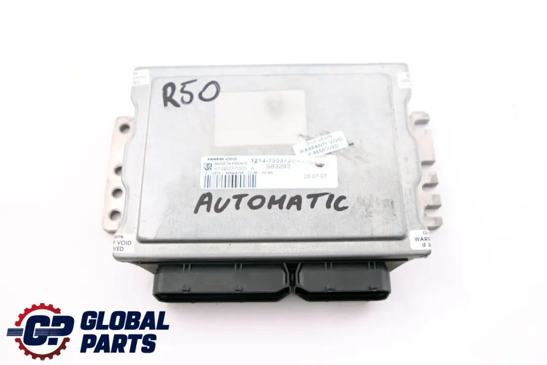 Mini Cooper R50 R52 DME Benzin Motorsteuergerät ECU 7553735 Automatik