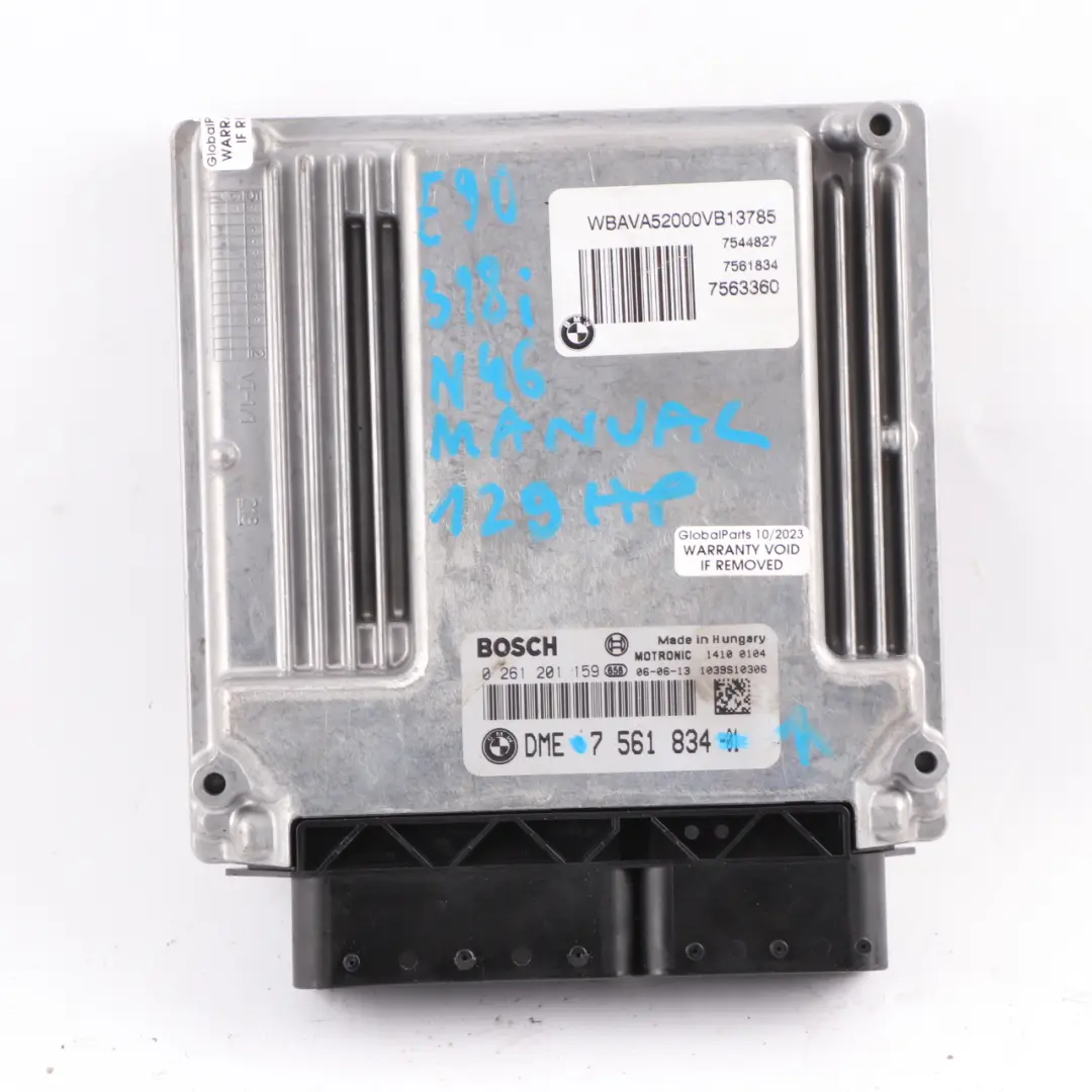 BMW E87 E90 118i 318i N46 129HP Engine ECU KIT DME 7561834 CAS2 + Key Manual