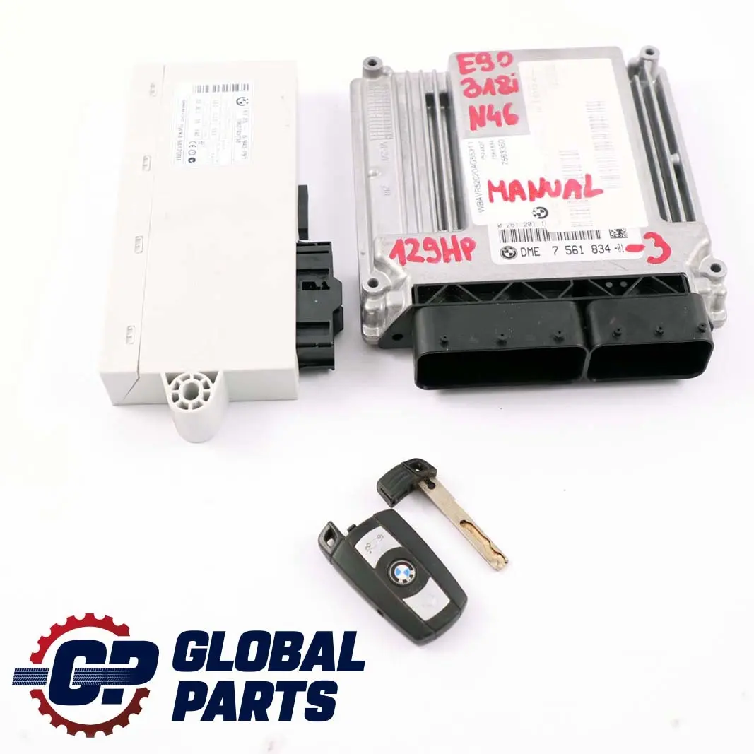 BMW E87 E90 N46 118i 318i 129HP ECU KIT DME CAS2 Clave 7561834 Manual