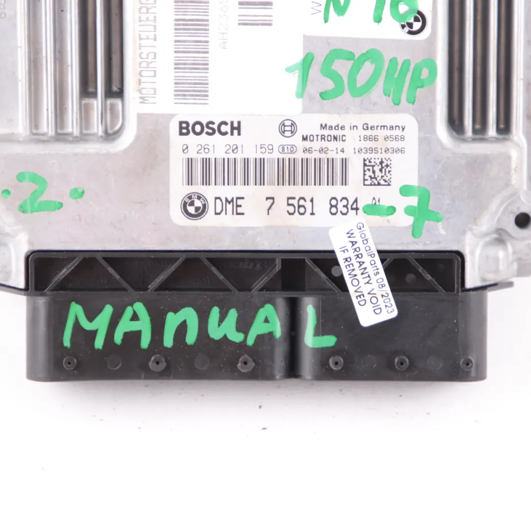 BMW E87 E90 120i 320i N46 150PS Engine ECU KIT DME 7561834 CAS2 + Key Manual