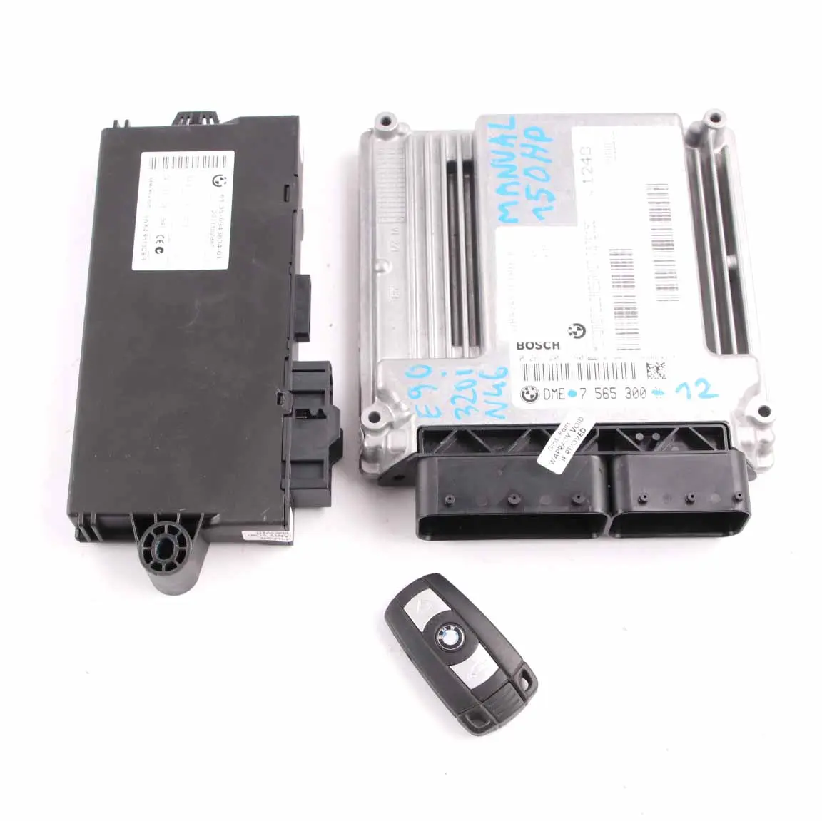 BMW E87 E90 E91 120i 320i N46 150HP ECU Kit DME 7565300 CAS3 Clave Manual