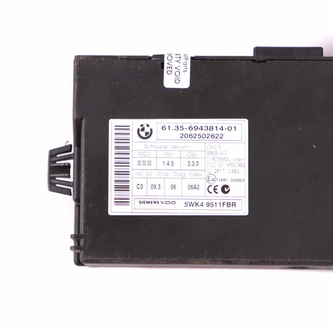 BMW E60 E90 325i 525i N52 218HP ECU Module Kit DME 7567178 CAS3 Key Automatic