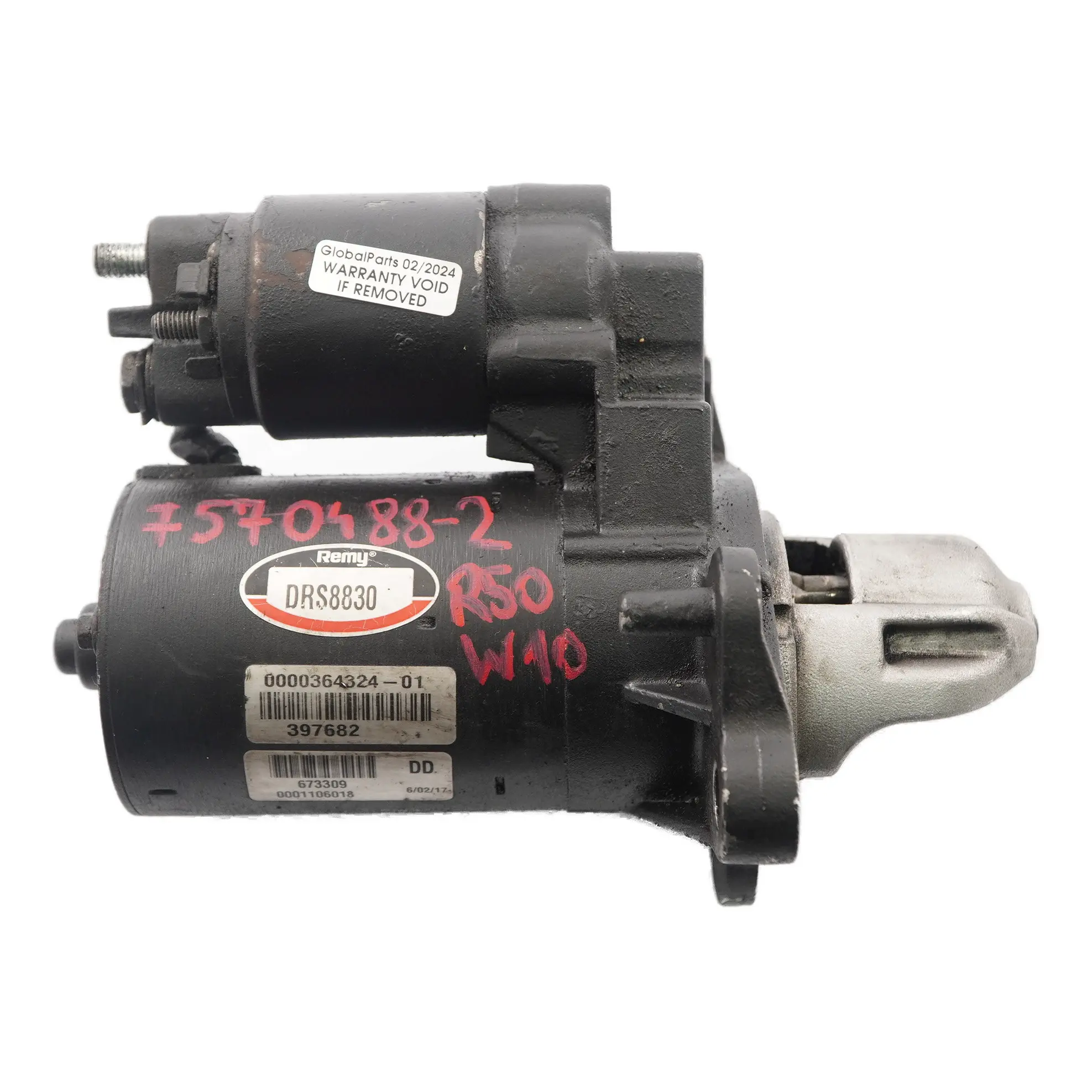 Mini Cooper 2 R50 R52 R53 W10 1.6 Gasolina Motor de arranque Remy 7570488