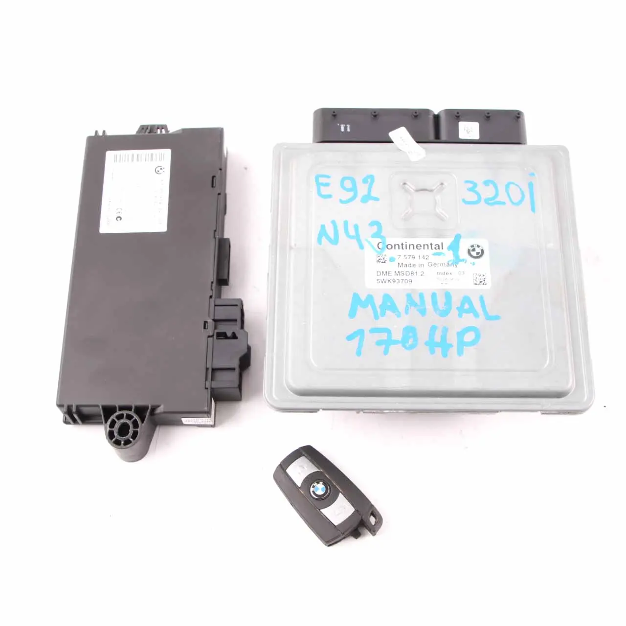 BMW E87 LCI E90 120i 320i Petrol N43 Engine ECU KIT DME 7579142 CAS3 Key