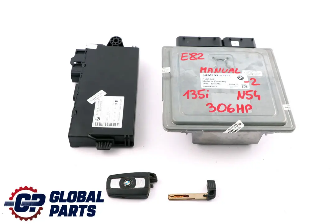 BMW E82 E90 E91 E92 135i 335i N54 306HP ECU Kit DME CAS3 + Key 7583332 Manual