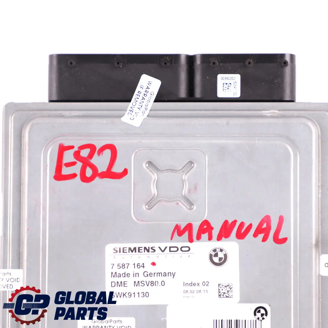 BMW E81 E82 E90 E91 E92 N52N ECU Basic Engine Control Unit DME 7587164 Manual