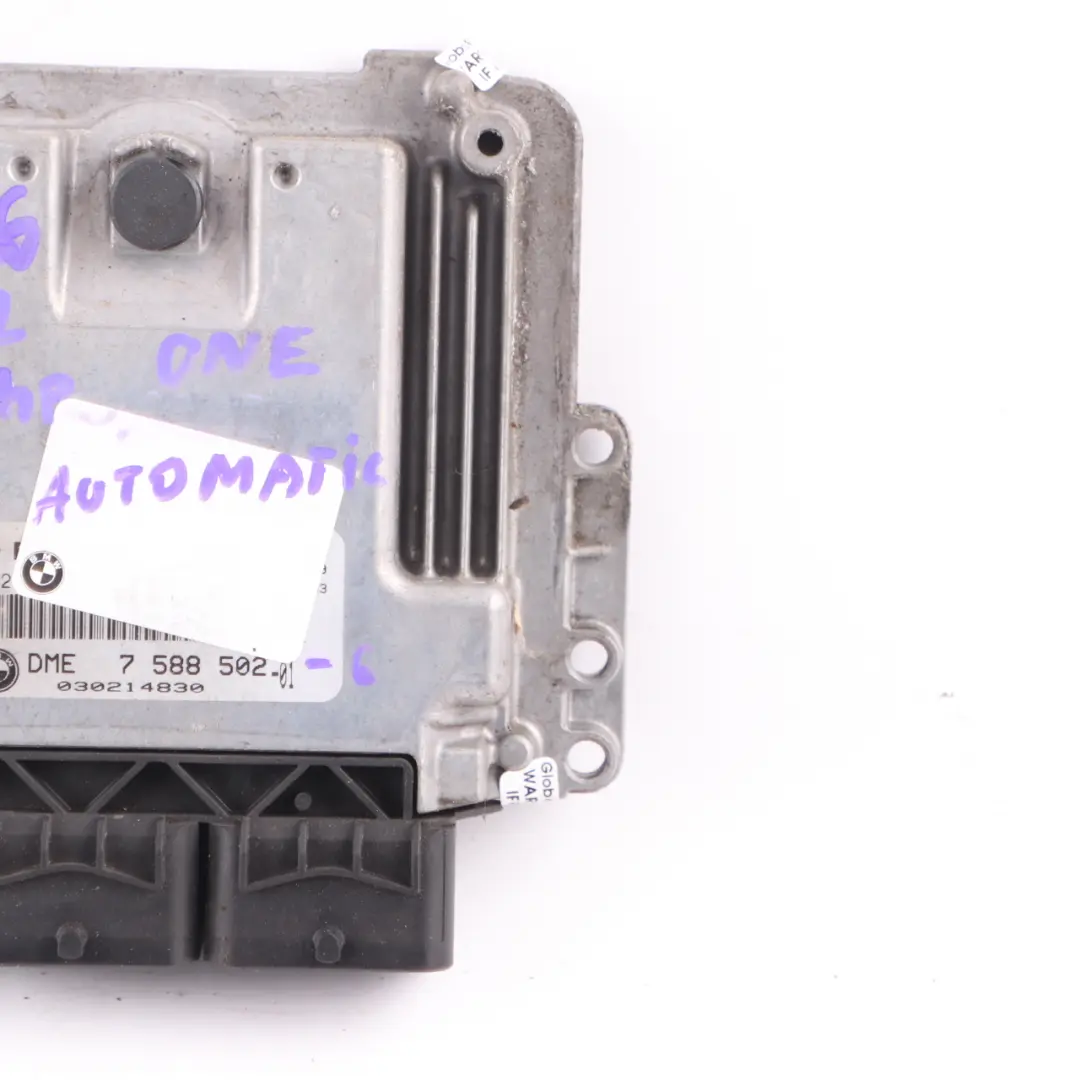 Mini One R55 R56 Petrol N12 95HP Engine Control Unit ECU DME 7588502 Automatic