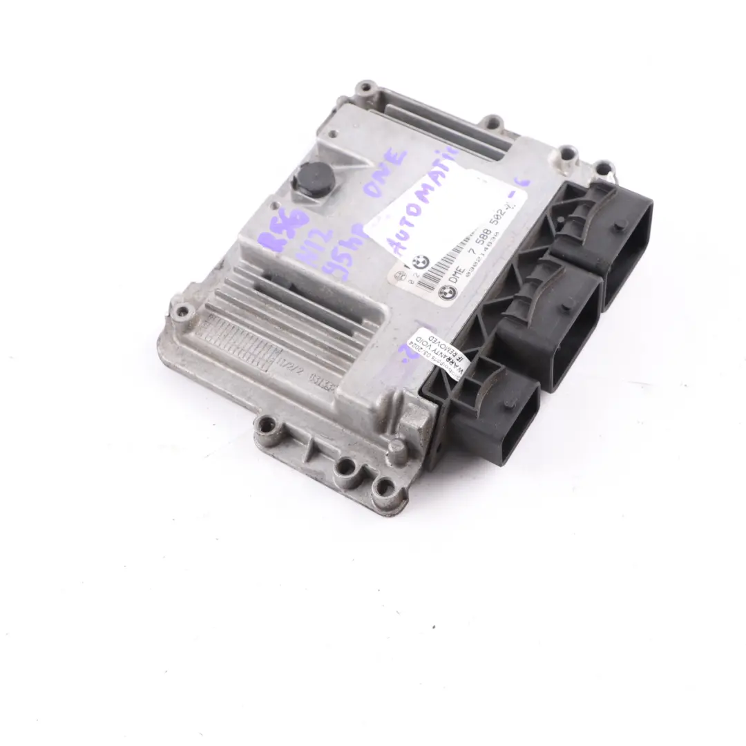 Mini One R55 R56 Petrol N12 95HP Engine Control Unit ECU DME 7588502 Automatic