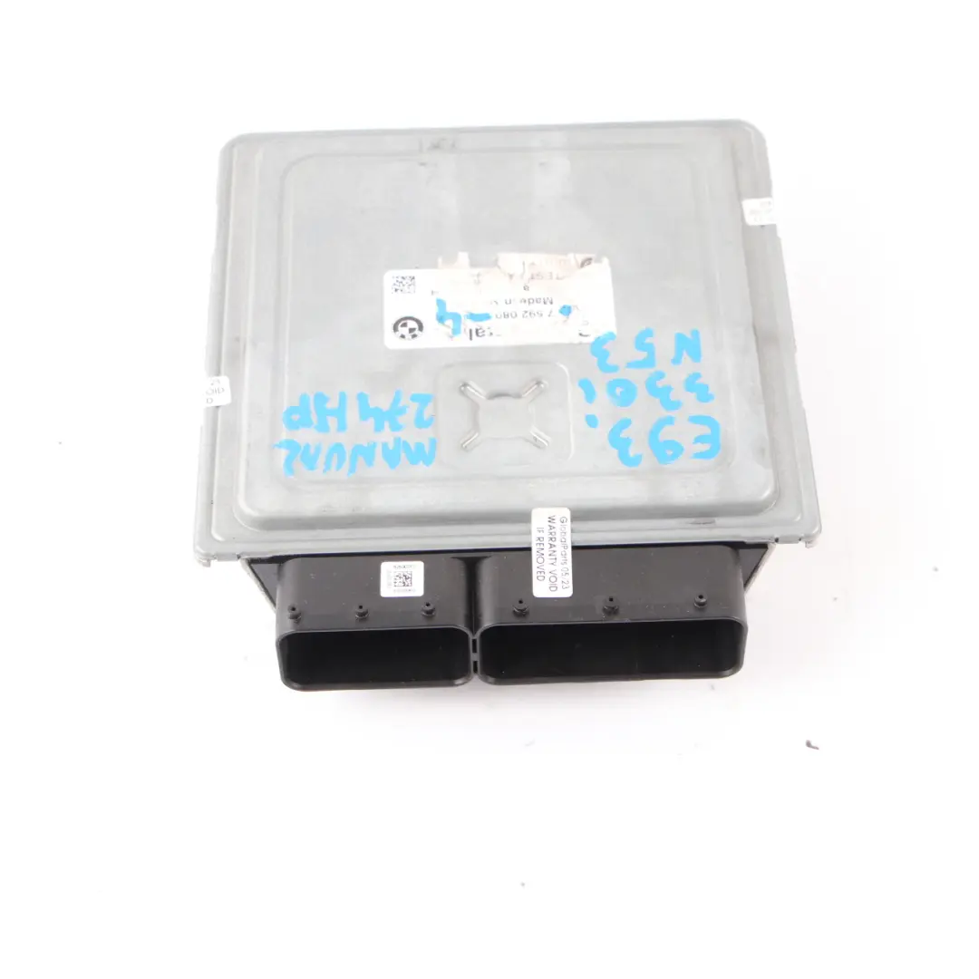 BMW E60 E90 E91 LCI 330i 530i N53 218HP ECU Control Unit DME 7592080 Manual