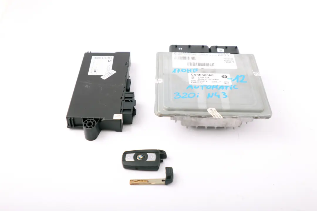 ECU Kit N43 DME CAS3 Key BMW 1 3 Series E87 LCI E90 120i 320i Petrol - SKU 7595179-12 - Part number 7595179