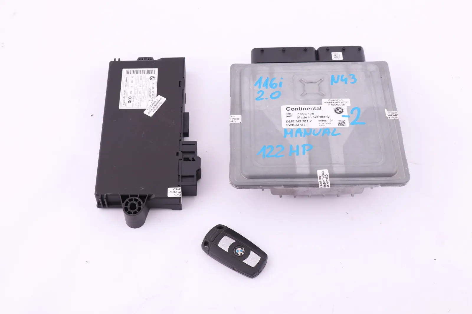 BMW1 3 E81 E87 LCI E90 Benzin N43 118i 318i ECU Steuergerät DME CAS3 Schlüssel