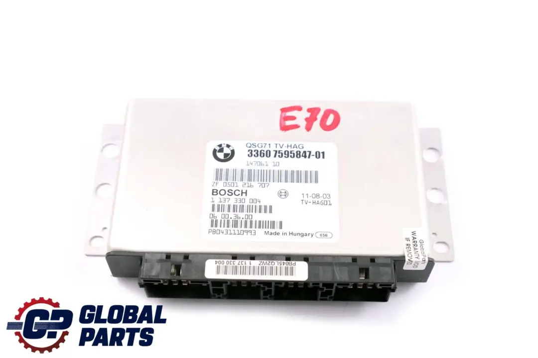 BMW X5 X6 E70 E71 Unidad de Módulo Control del Diferencial Trasero QMV 7595847