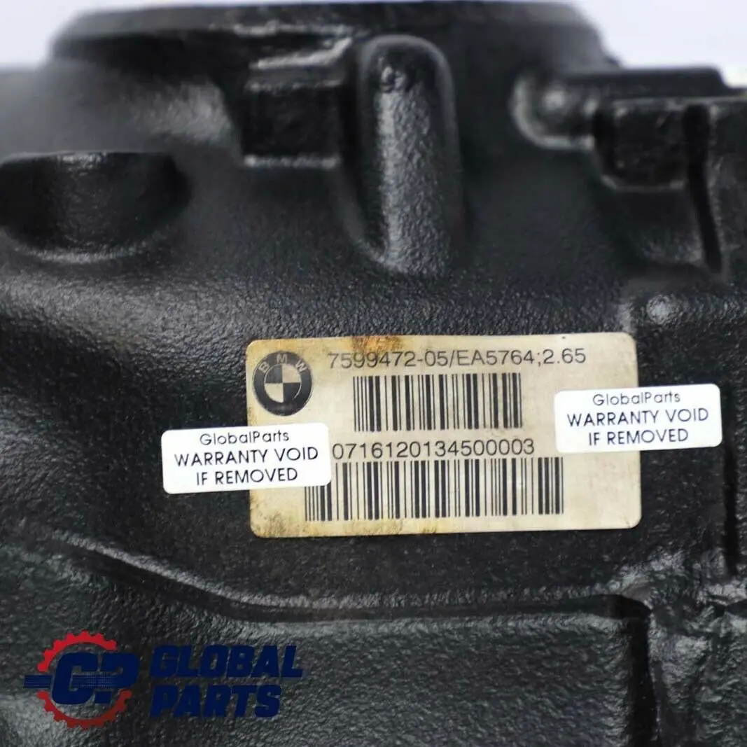 BMW F20 F21 F22 F23 Diferencial trasero 2,65 Ratio 7599472 GARANTIA