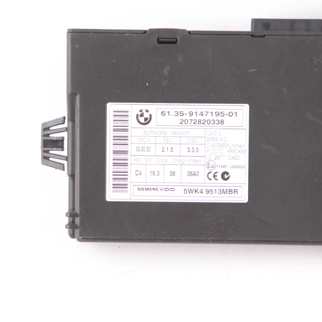 BMW E87 LCI E90 120i 320i Petrol N43 170HP ECU KIT DME 7599881 CAS3 Key Manual