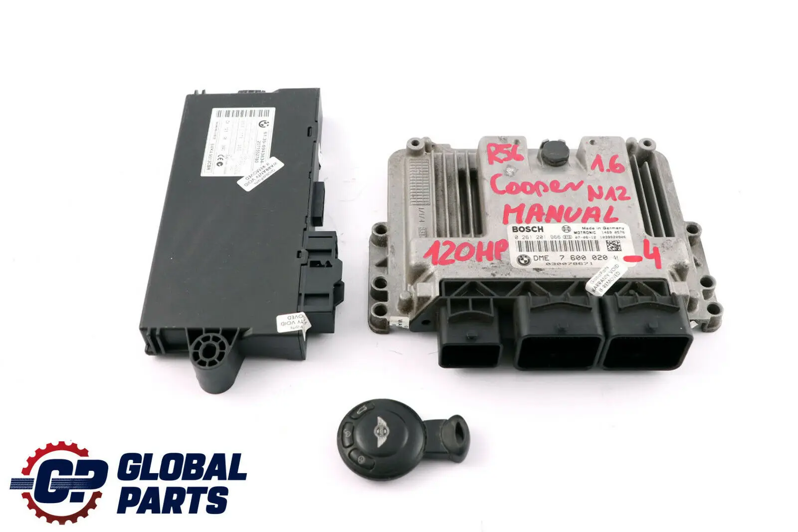 Mini Cooper R55 R56 N12 1.6 120HP ECU Kit DME 7600020 CAS3 Key Manual