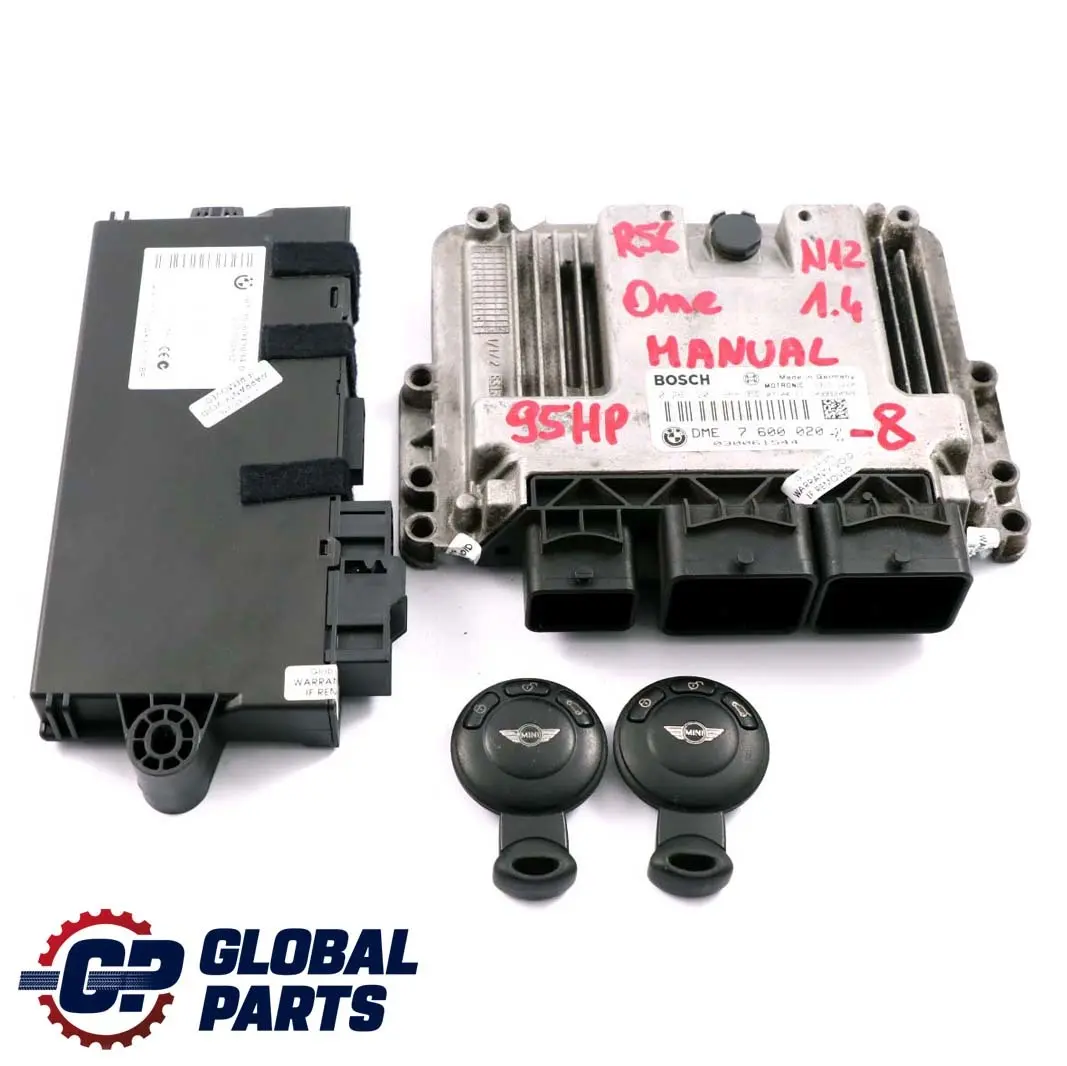 Mini One R56 N12 1.4 95HP ECU Kit DME + CAS 3 + 2 Keys 7600020 Manual