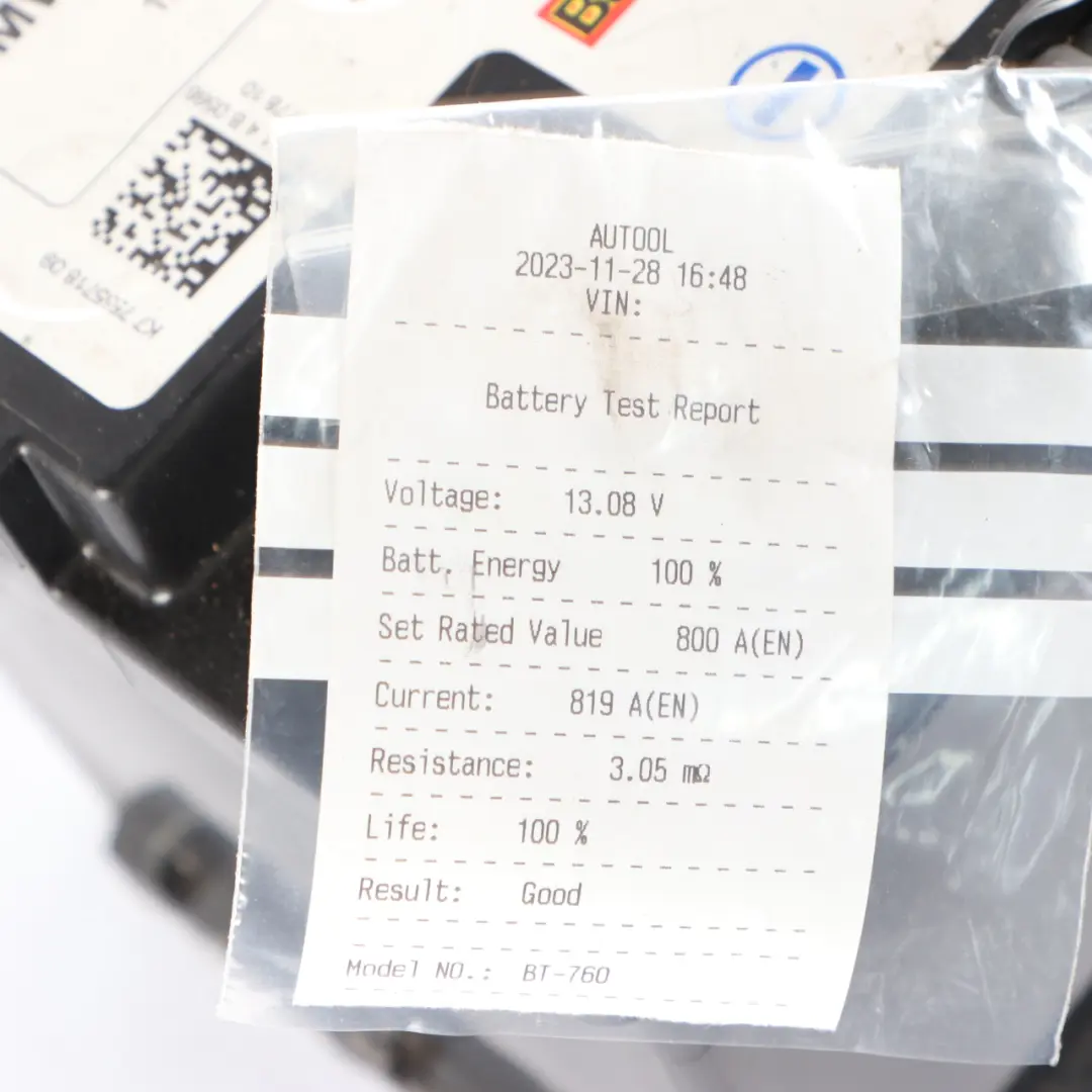 BMW Banner AGM 12V Accumulator Battery 80Ah 800A 7602226