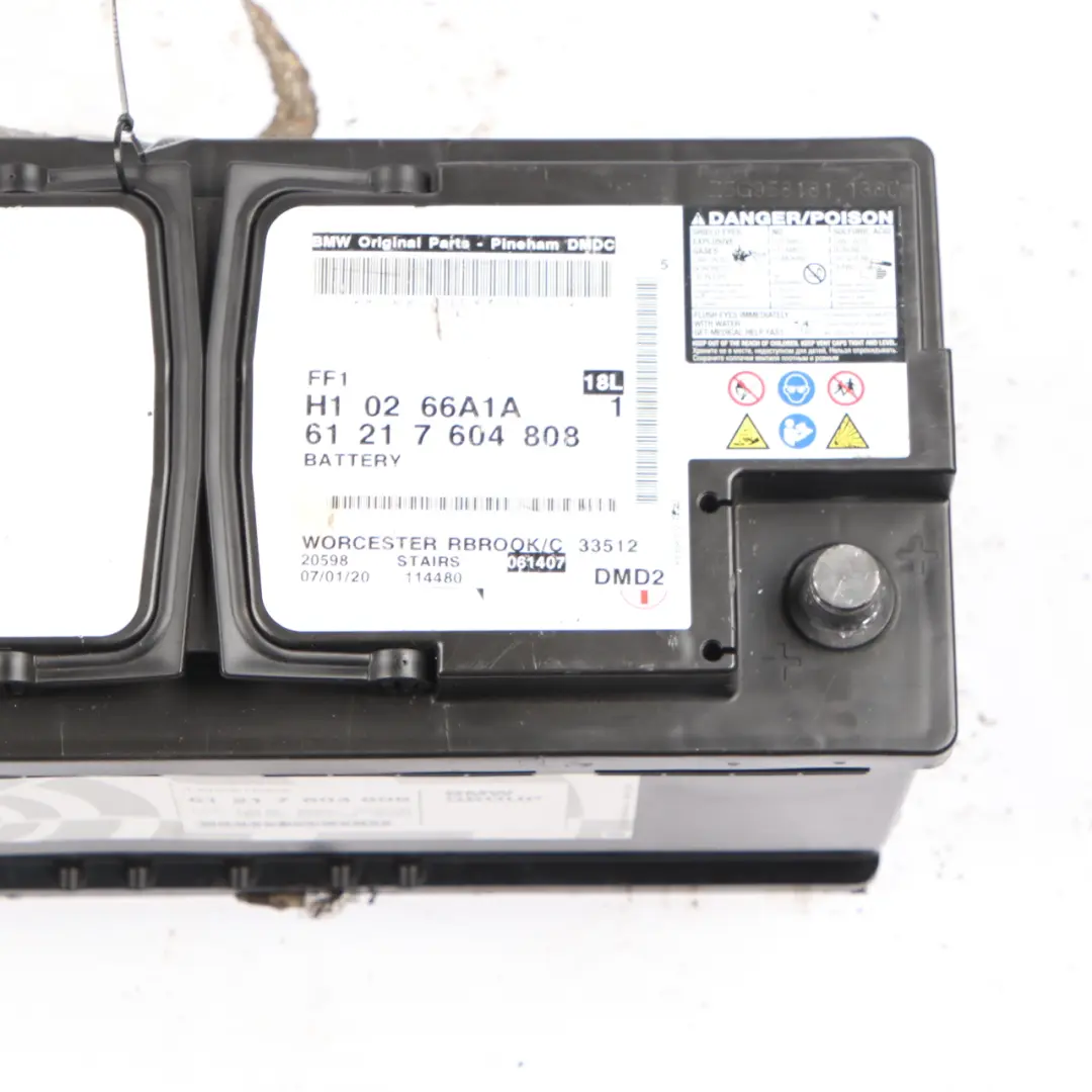 BMW AGM 12V Accumulator Battery 105Ah 950A 7604809 7604808