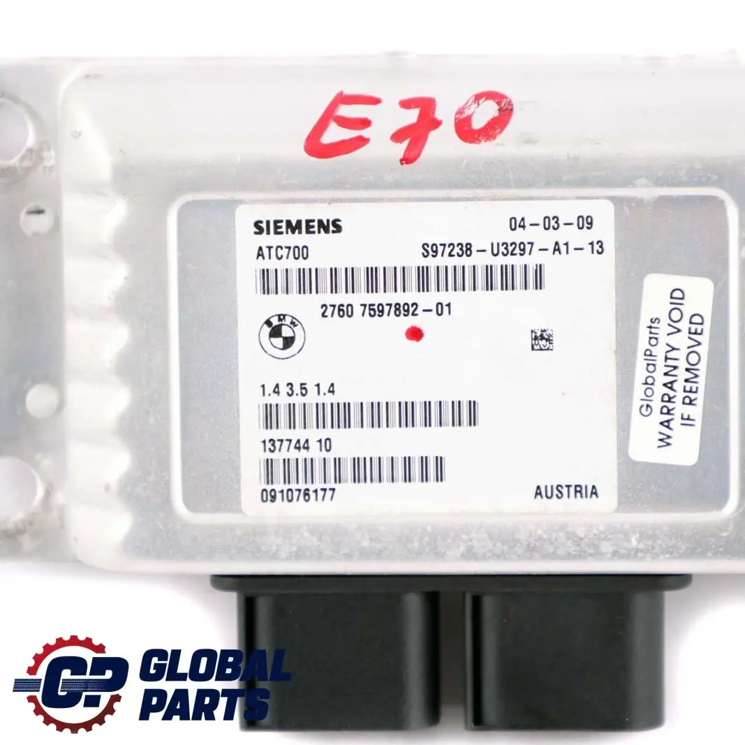 BMW X5 Series E70 Four Wheel Drive Transfer Box Control Unit Module 7606629