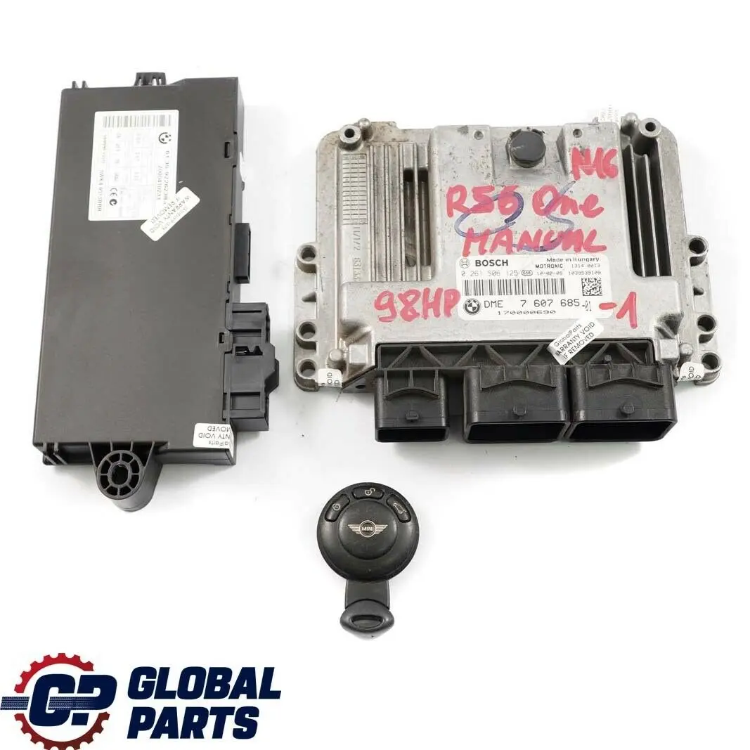 Mini R56 R57 LCI One N16 1.6 98HP Gasolina Motor ECU Kit DME 7607685 CAS3 Key