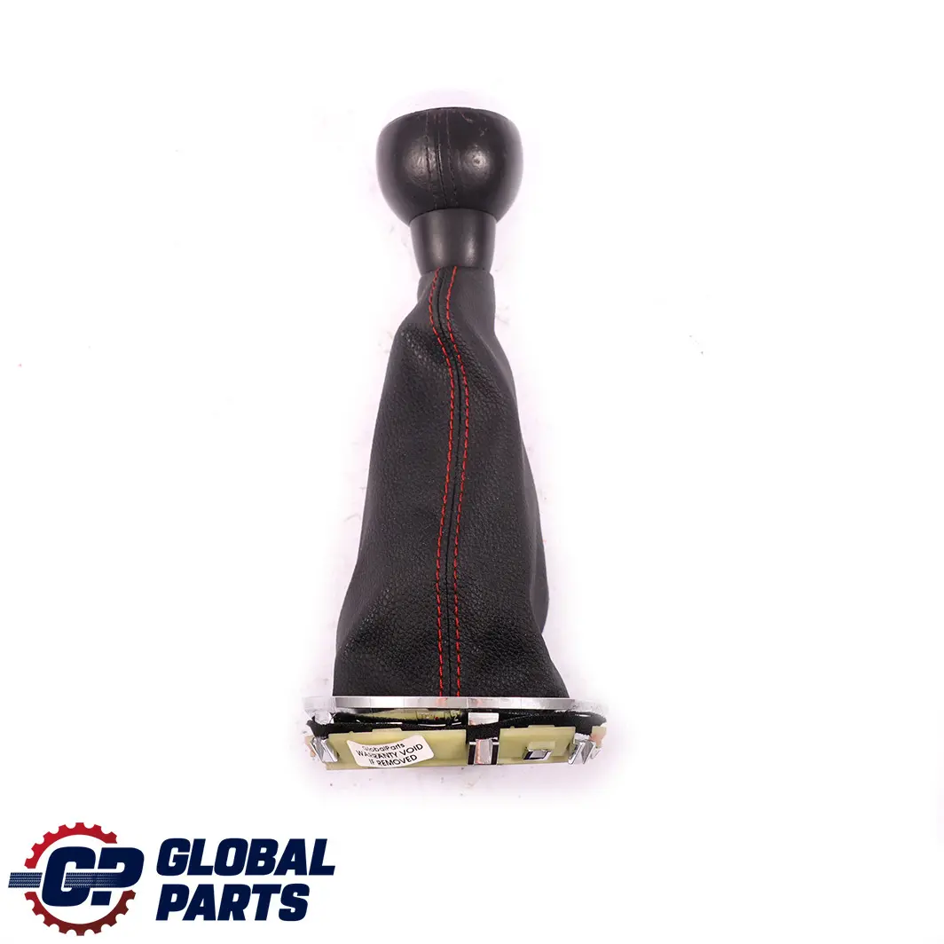 Mini Cooper R55 R56 R57 R58 6-Speed Gear Shift Knob Gaiter Black Red Thread