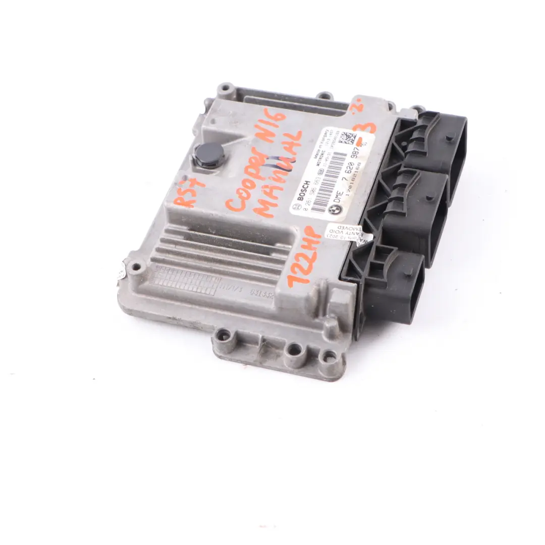 Mini Cooper R55 R56 LCI R60 Petrol N16 122HP Engine ECU Unit DME 7620987 Manual