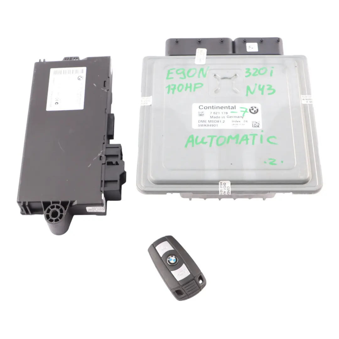 BMW E81 E87 LCI E90 N43 120i 320i 170HP ECU Kit DME 7621178 CAS3 Key Automatic