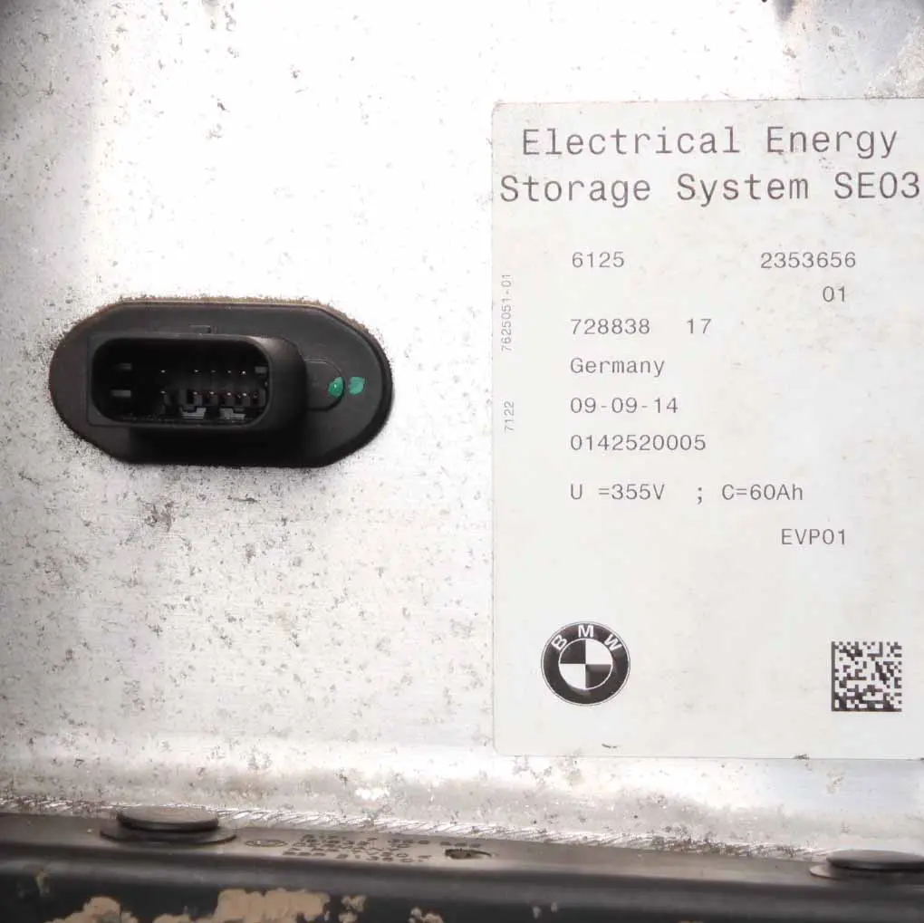 BMW I3 I01 Hybrid Electric 60Ah High Voltage Battery Accumulator Storage 2353643