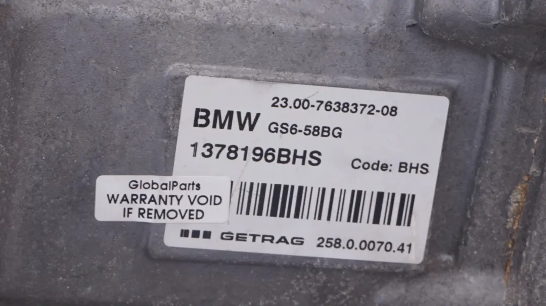 Mini One F55 F56 Gasolina B38 Caja Cambios Manual 7638372 BHS GS6-58BG GARANTIA